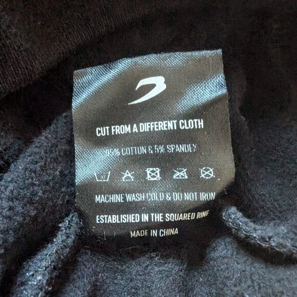 BOXRAW Lineal Oversized Hoodie • Size M • Black stretch fleece - Picture 7 of 10